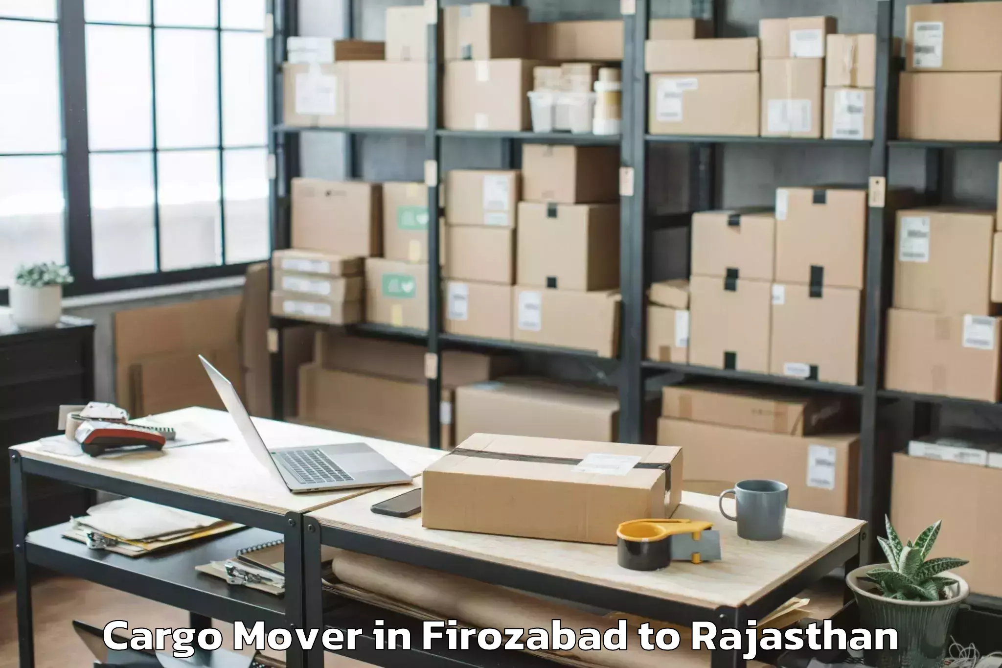 Professional Firozabad to Chomu Cargo Mover